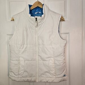 Aeropostale White Puffer Vest L